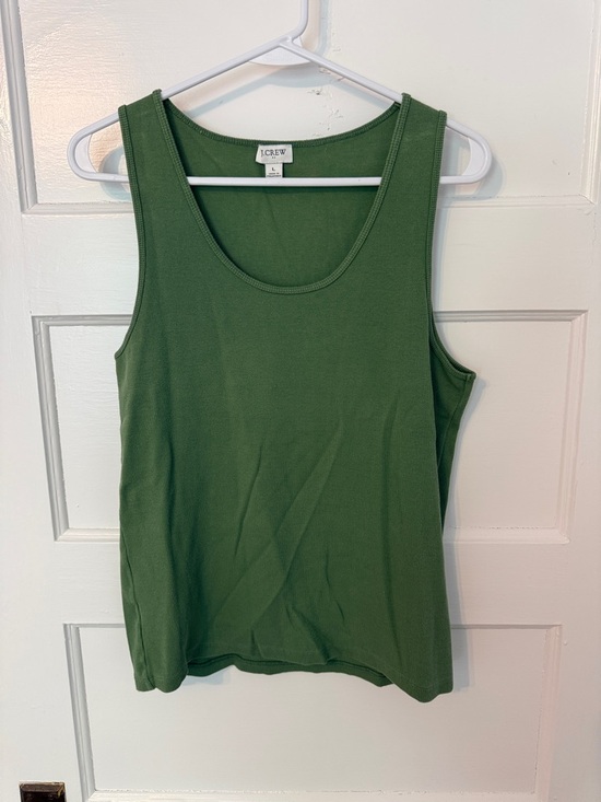 J. Crew Tops - J. Crew Olive Green Scoop Tank Top